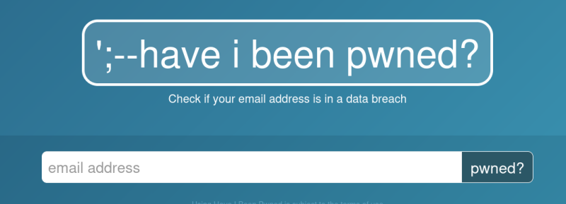 photo site https://haveibeenpwned.com/